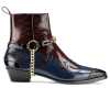 Santiago Cowboy Boots - Blue - Escaro Royale