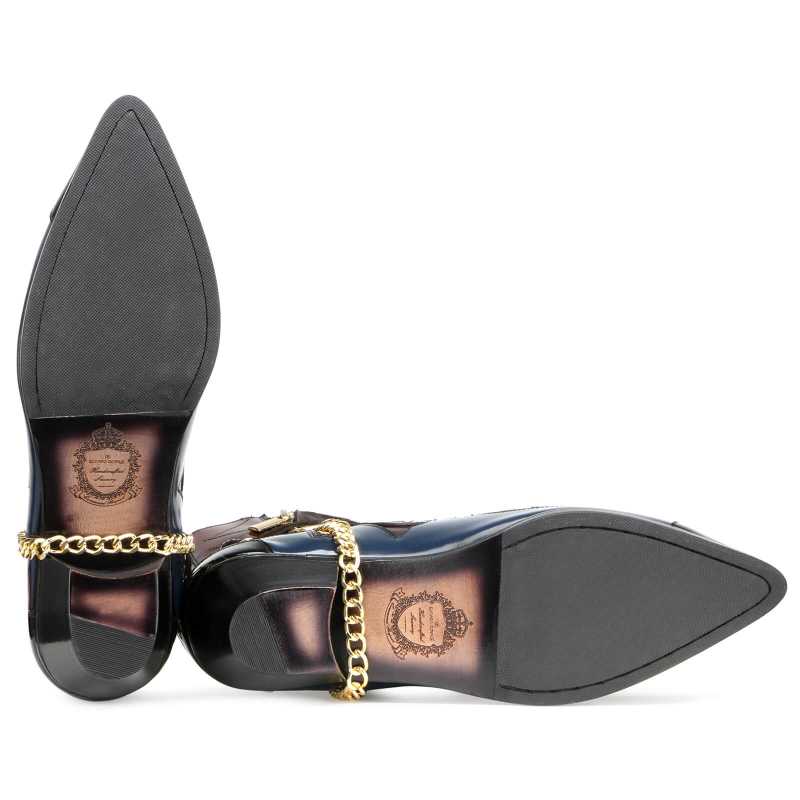 Santiago Cowboy Boots - Blue - Escaro Royale