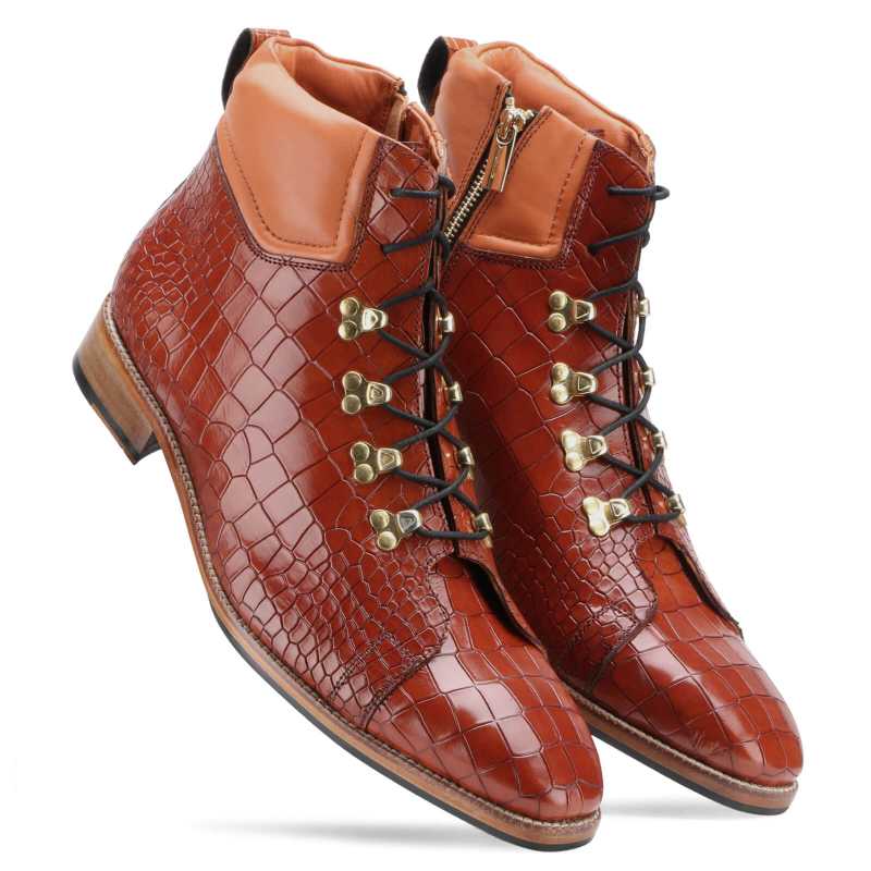 Ashton Zipper Boots - Escaro Royale