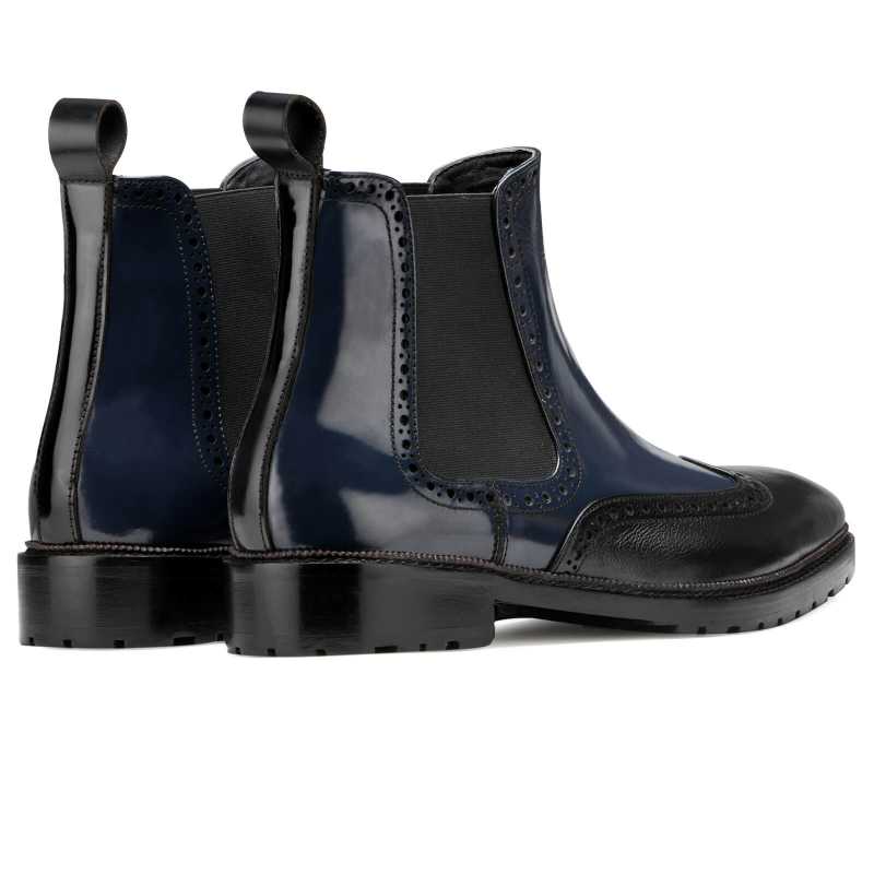 Evander Chelsea Boots - Blue - Escaro Royale