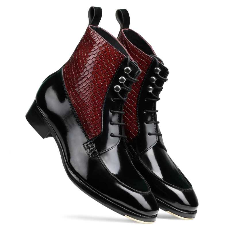 Bailey Lace-up Boots Black - Escaro Royale