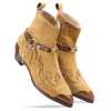 Santiago Cowboy Boots Beige - Escaro Royale