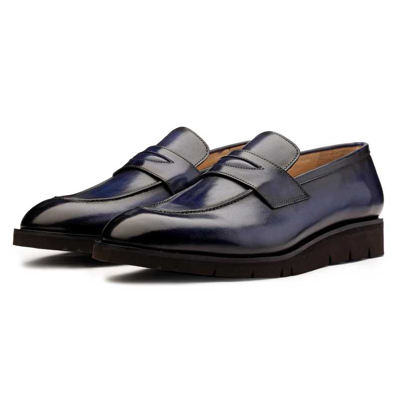 Azul Penny Loafers - Escaro Royale
