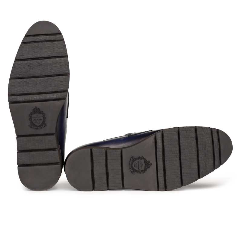 Azul Penny Loafers - Escaro Royale