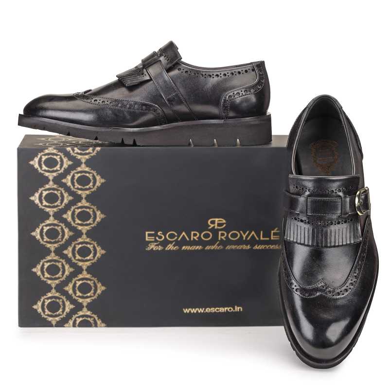 Sergio Buckled Kiltie Slipons - Escaro Royale