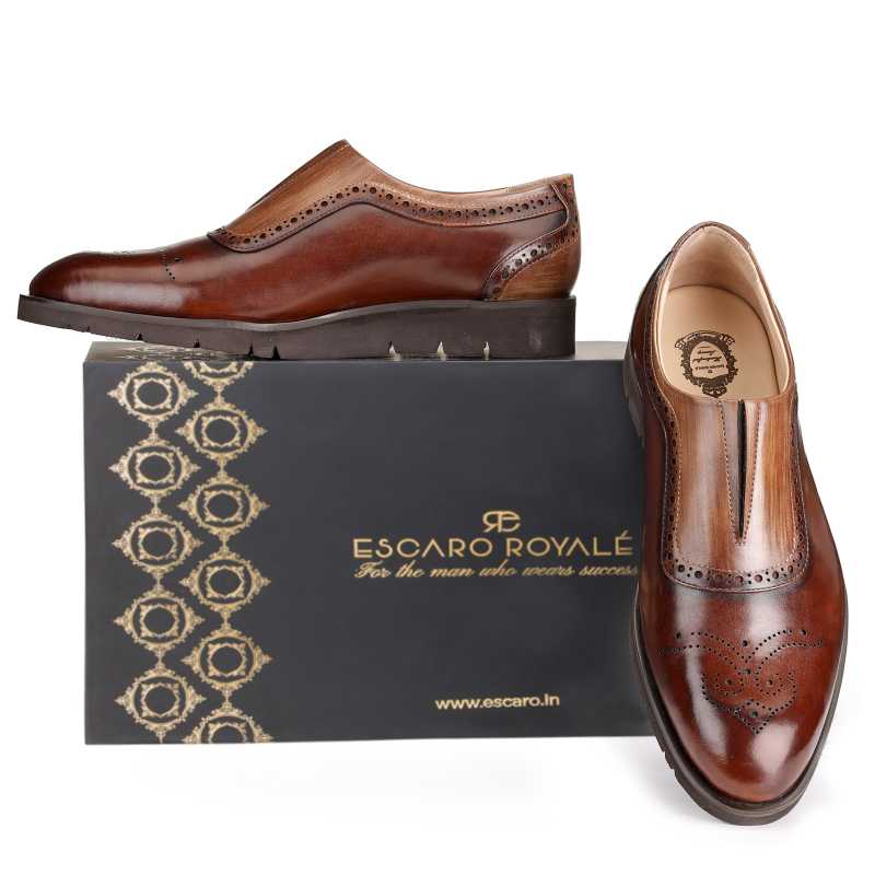 Kyle Designer Two-Tone Slipons - Escaro Royale