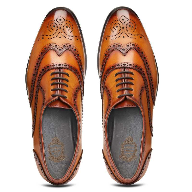 Romel Cognac Brogues - Escaro Royale