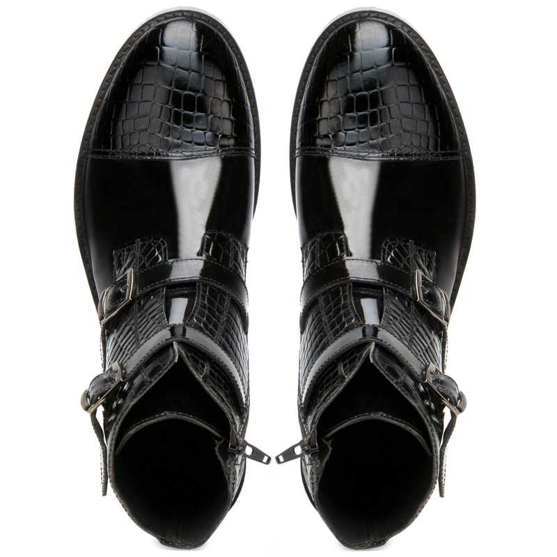 Rocky Patent Boot - Escaro Royale