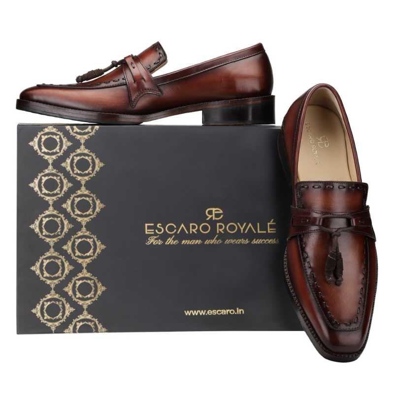 Dominator Tassel Penny Loafers - Escaro Royale