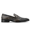 Iverson Grey Penny Loafers - Escaro Royale