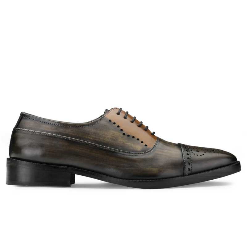 Marvin Medallion Captoe Oxfords - Escaro Royale