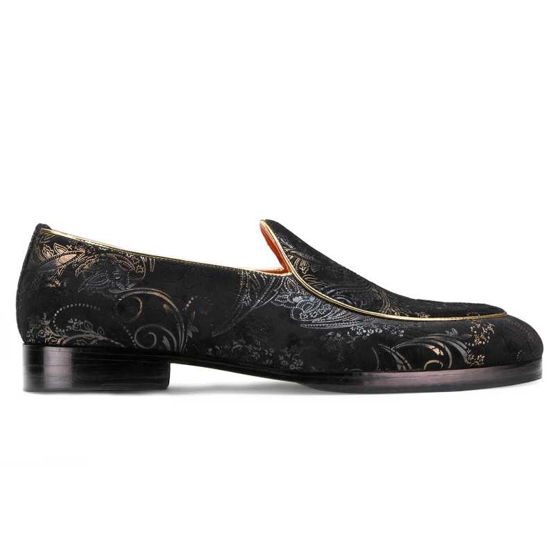 Wedlock Black-Gold Designer Loafers - Escaro Royale