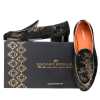 Wedlock Black-Gold Designer Loafers - Escaro Royale