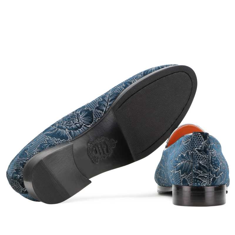 Wedlock Blue Designer Loafers - Escaro Royale