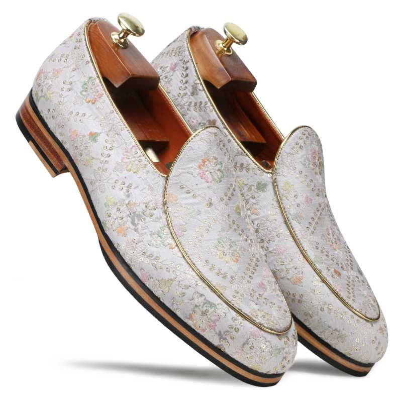 Wedlock Ivory Designer Loafers - Escaro Royale