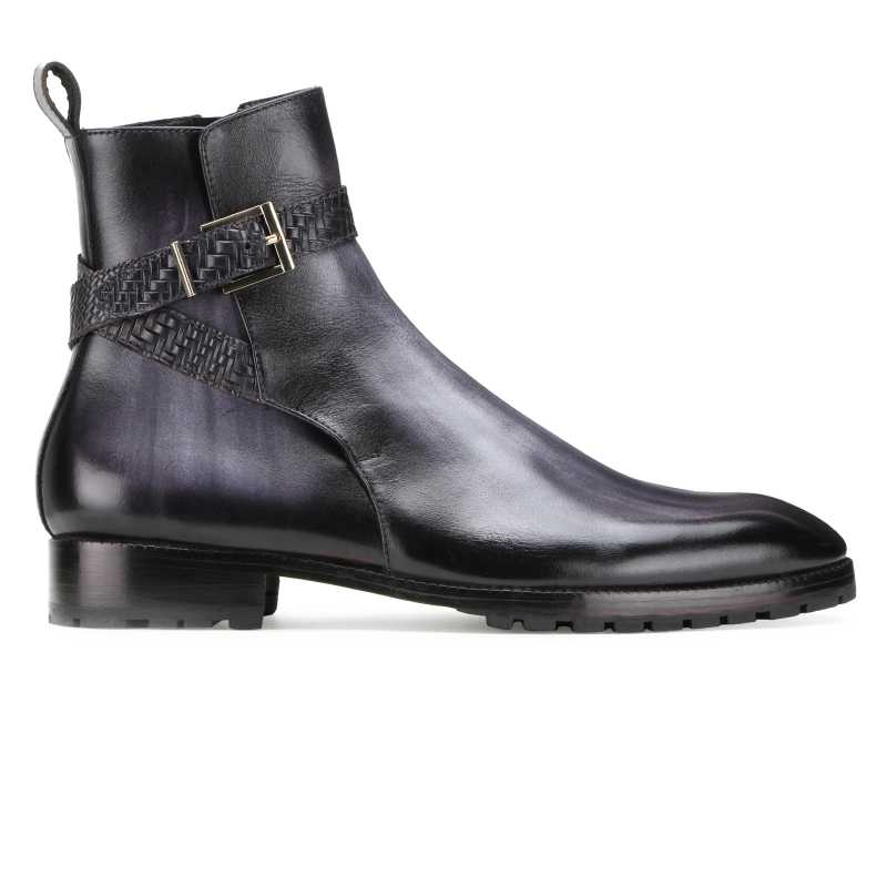 Stivali Zipper Jodhpur Boots in Gray - Escaro Royale