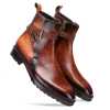 Stivali Zipper Jodhpur Boots in Brown Tan - Escaro Royale