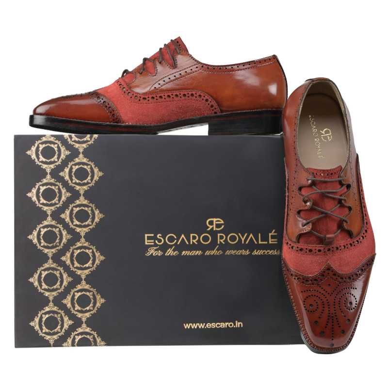 Bart Criss Cross Oxford Cognac - Escaro Royale