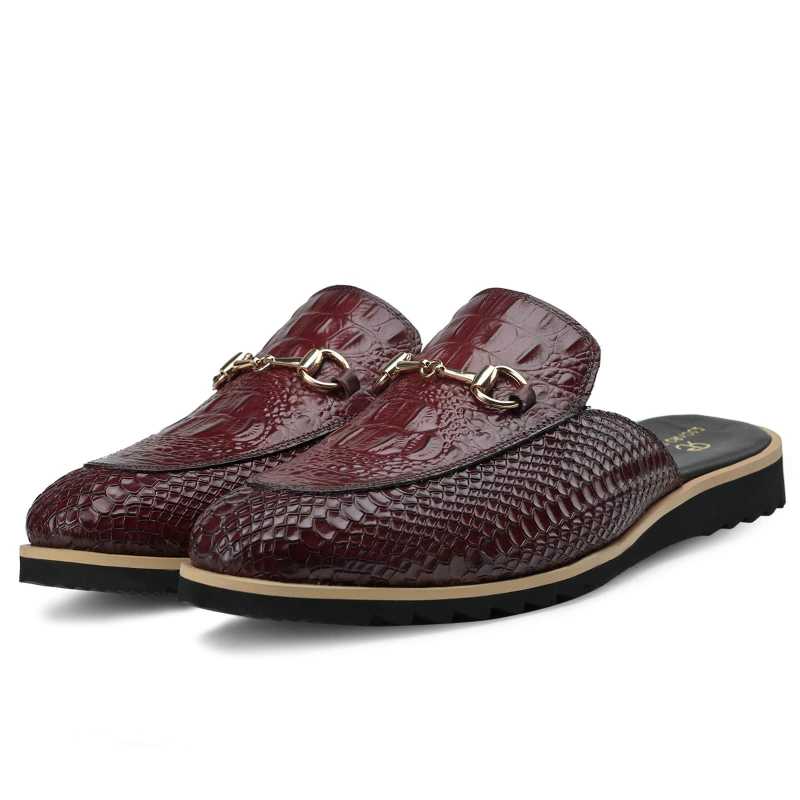 The Hale Slippers Mules Wine - Escaro Royale