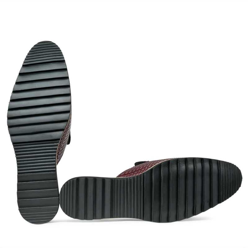 The Hale Slippers Mules Wine - Escaro Royale