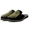 Garrett Metal Stud Slipper Mules - Escaro Royale