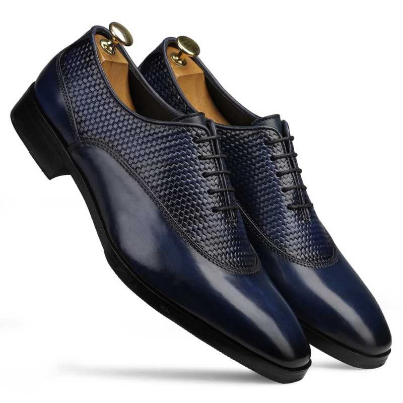 Dwayne Dual Textured Oxfords - Escaro Royale