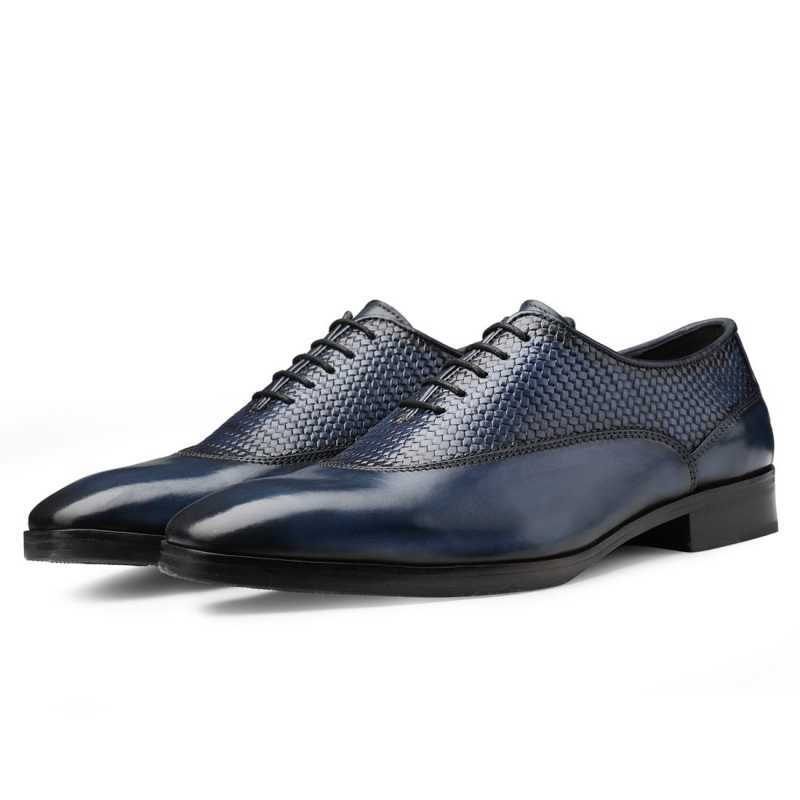 Dwayne Dual Textured Oxfords - Escaro Royale