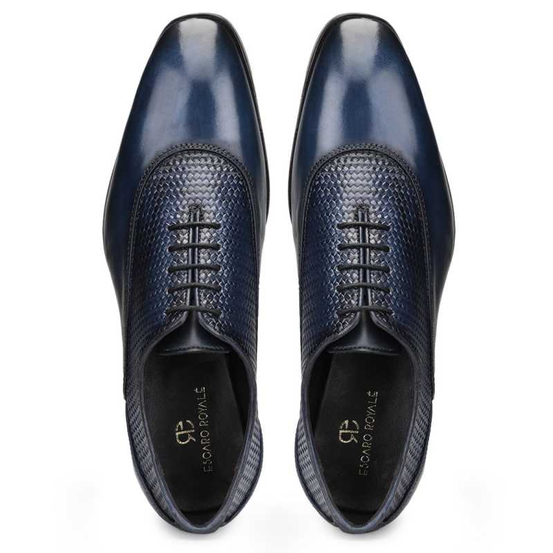 Dwayne Dual Textured Oxfords - Escaro Royale