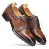 Rio Textured Double Monk in Brown - Escaro Royale