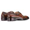 Rio Textured Double Monk in Brown - Escaro Royale