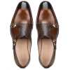 Rio Textured Double Monk in Brown - Escaro Royale
