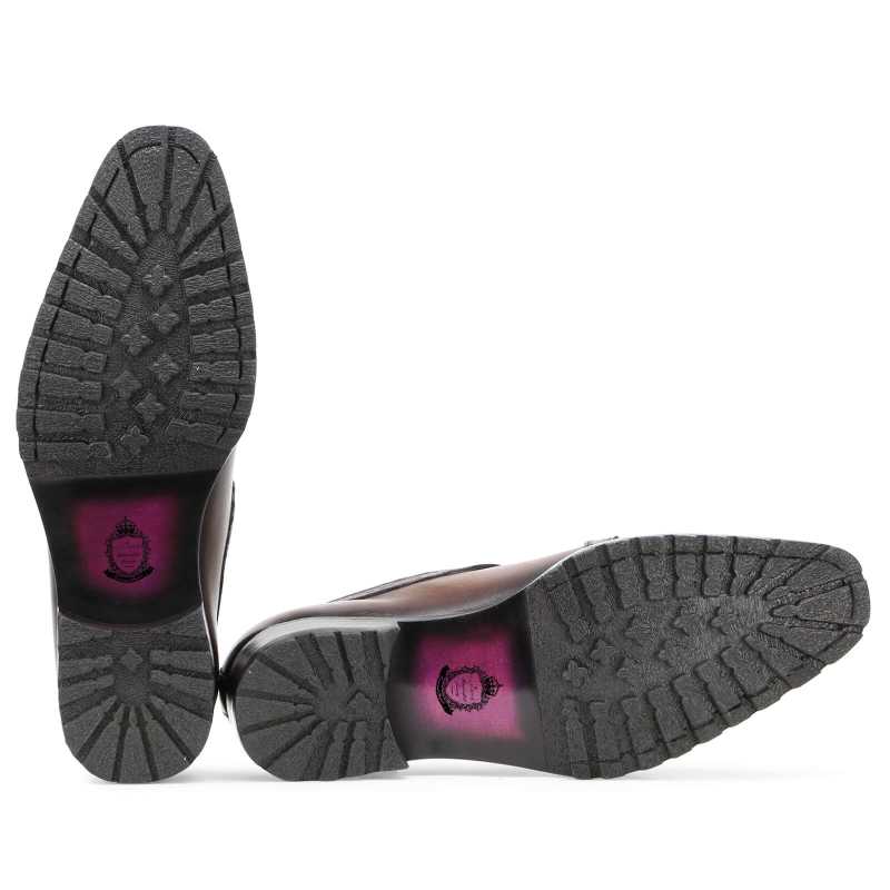 Rio Textured Double Monk in Brown - Escaro Royale