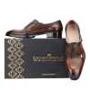 Rio Textured Double Monk in Brown - Escaro Royale