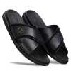 The Canberra Slippers in Black - Escaro Royale
