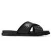 The Canberra Slippers in Black - Escaro Royale
