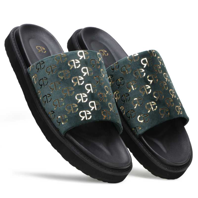 The Nicoll Sliders in Green - Escaro Royale