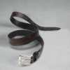 Christiano Hand Crafted Hand Tooled Leather Belt in Black-Brown - Escaro Royale
