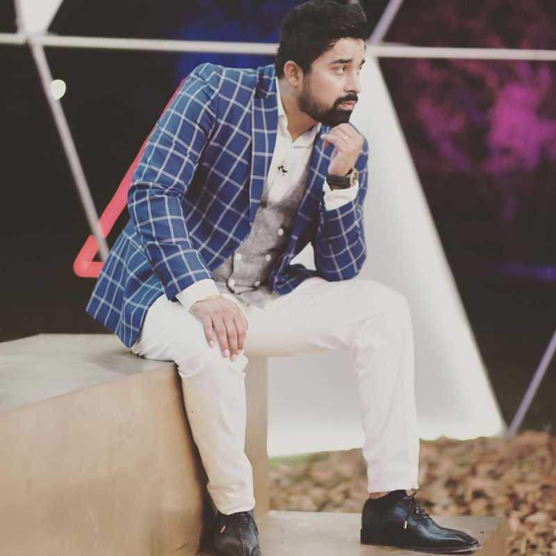 Blue Designer Oxford - Escaro Royale