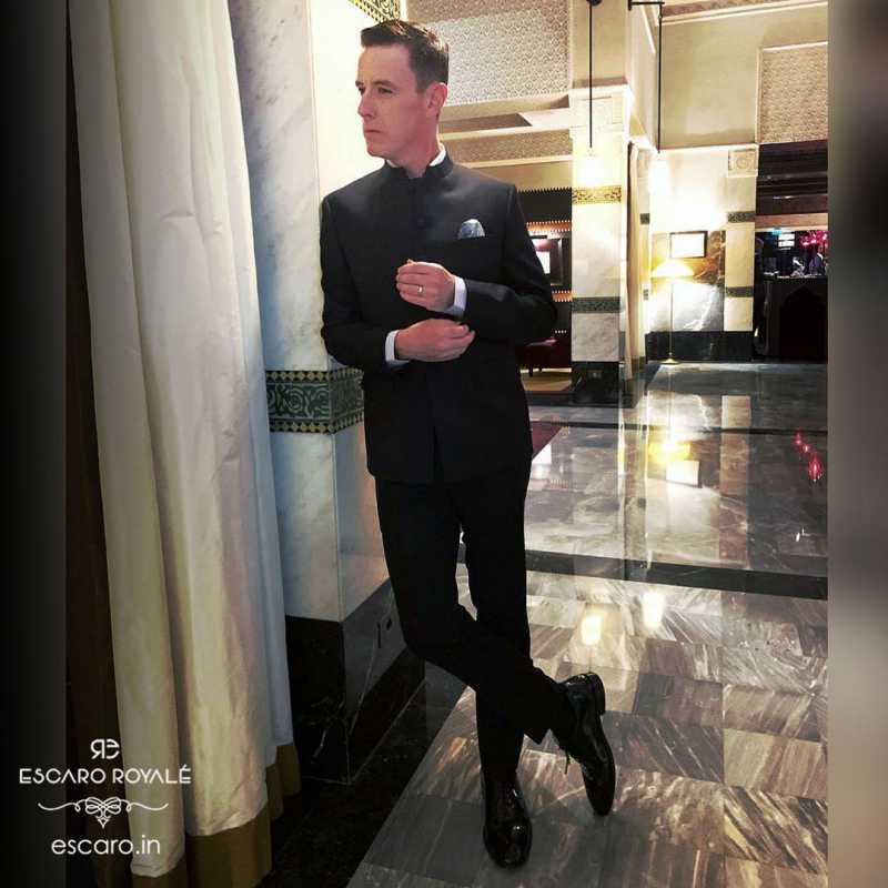 Black Medallion Wholecut Oxford - Escaro Royale