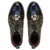Jose Printed Laceup Boots - Blue Gold - Escaro Royale