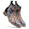 Liam Printed Chelsea Boots - Blue Beige - Escaro Royale