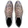 Liam Printed Chelsea Boots - Blue Beige - Escaro Royale