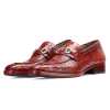 Brig Textured Horsebit Slipons - Brown - Escaro Royale