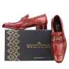 Brig Textured Horsebit Slipons - Brown - Escaro Royale
