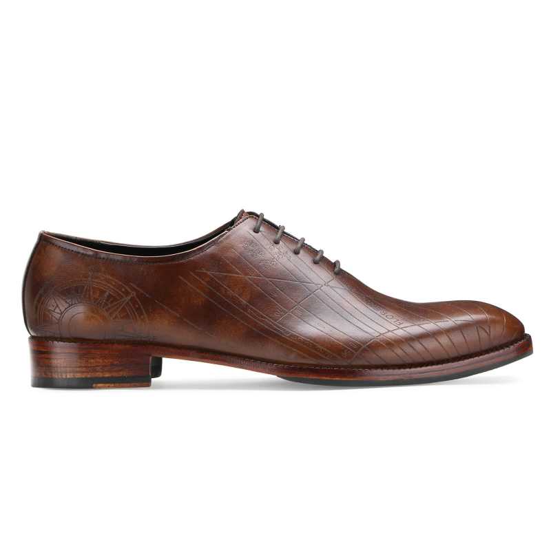 Saxton Wholecut with Leather Sole - Brown - Escaro Royale