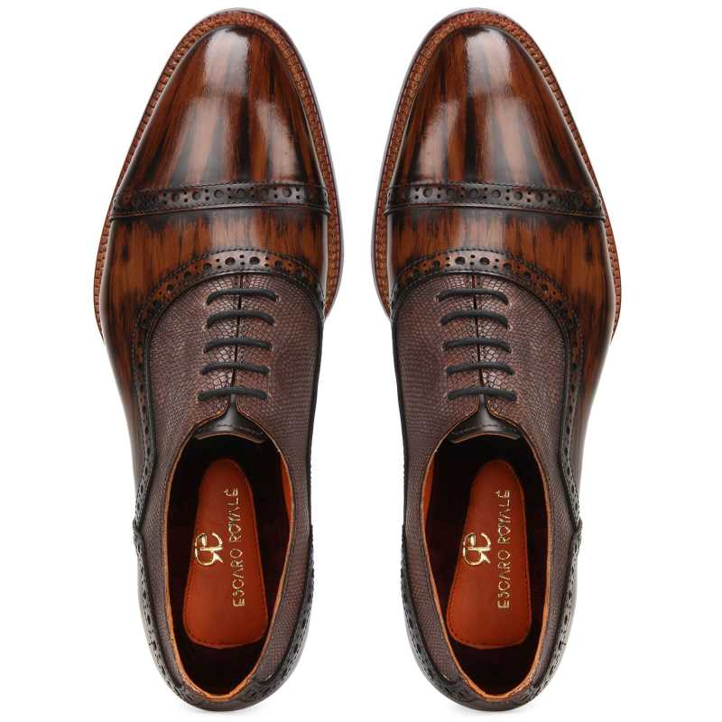 Denver Captoe Oxfords - Escaro Royale