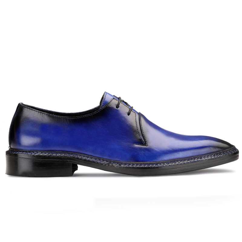 Baron Patina Derby Shoes Blue - Escaro Royale