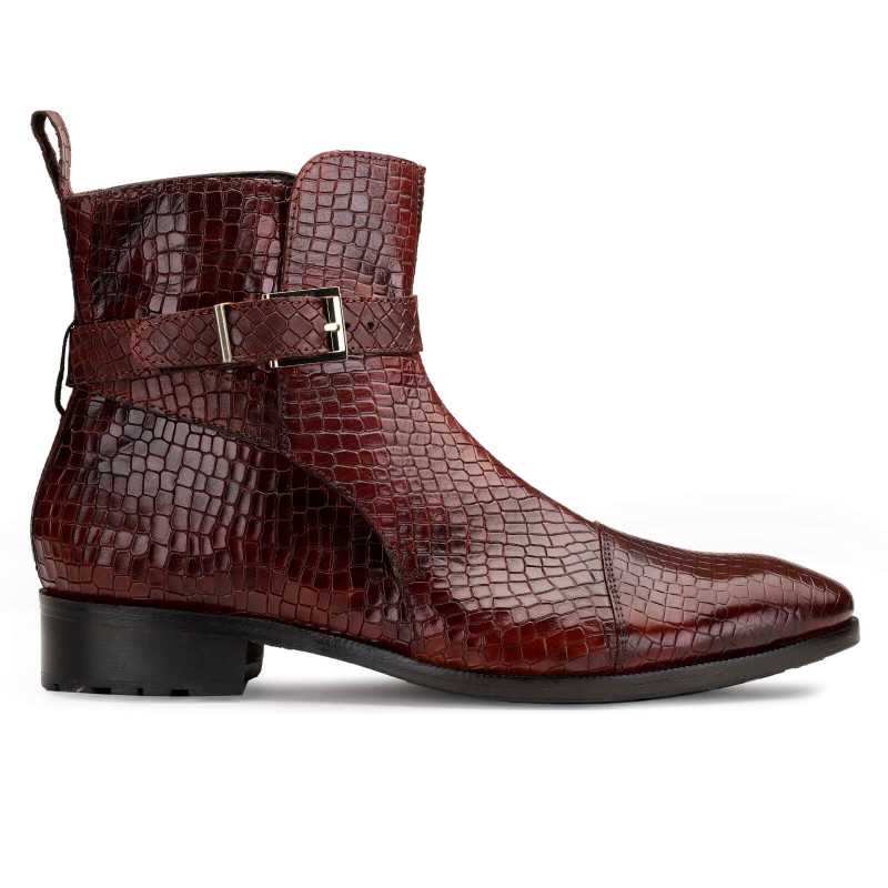 Jodhpur Boot in Patina Scales Wine - Escaro Royale