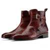 Jodhpur Boot in Patina Scales Wine - Escaro Royale