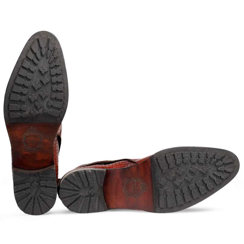 Jodhpur Boot in Patina Scales Wine - Escaro Royale